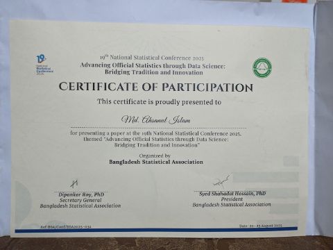 Presentation at the 19th National Statistical Conference 2025